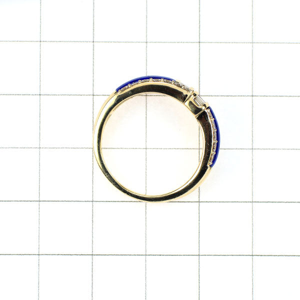 GSTV K18YG Lapis Lazuli Diamond Ring D0.85ct 