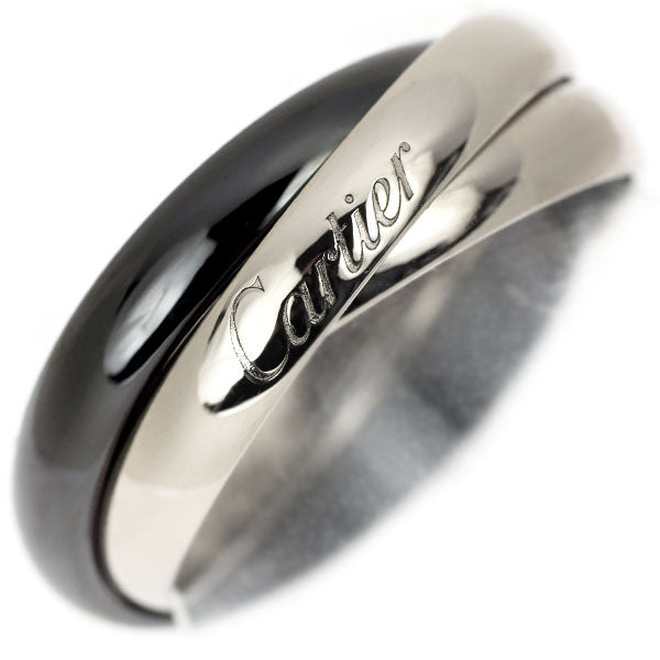 Cartier Ceramic/K18WG Ring Trinity Size 58 RRD354 