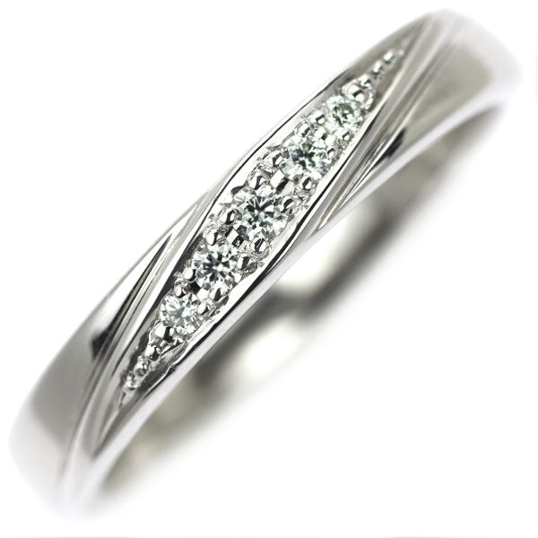 4℃ Pt999 Diamond Ring Perfect Platinum 