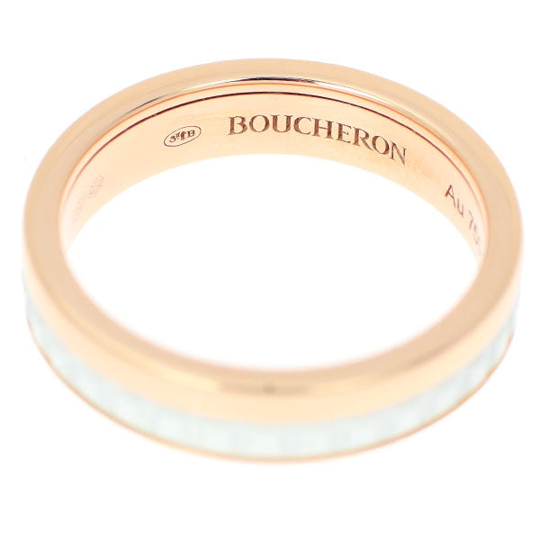 Boucheron Ceramic/K18PG Quatre Half Ring Size 45 Pinky 