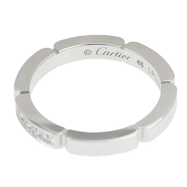 Cartier K18WG Diamond Ring Maillon Panthere Size 48 