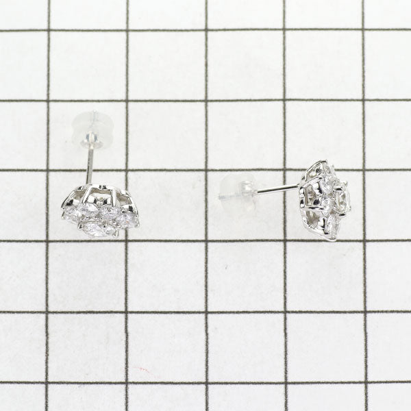 Pt900 ダイヤモンド ピアス 0.56ct D1.08ct フラワー – セルビー 