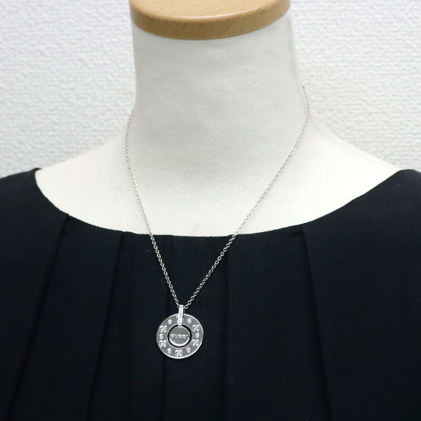 Gucci K18WG diamond pendant necklace 