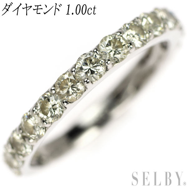 Pt900 ダイヤモンド リング 1.00ct ハーフエタニティ – セルビー 
