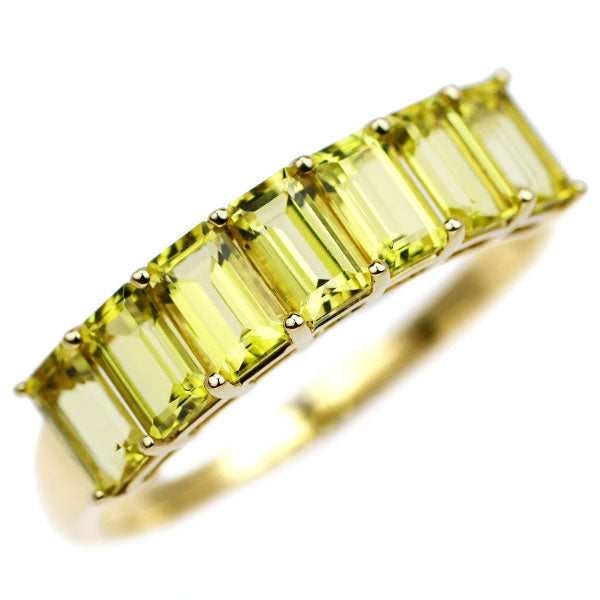 K18YG Canary Yellow Tourmaline Ring 1.70ct 