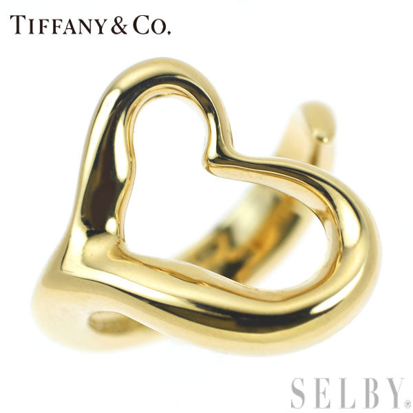 Tiffany K18YG Open Heart Ring 