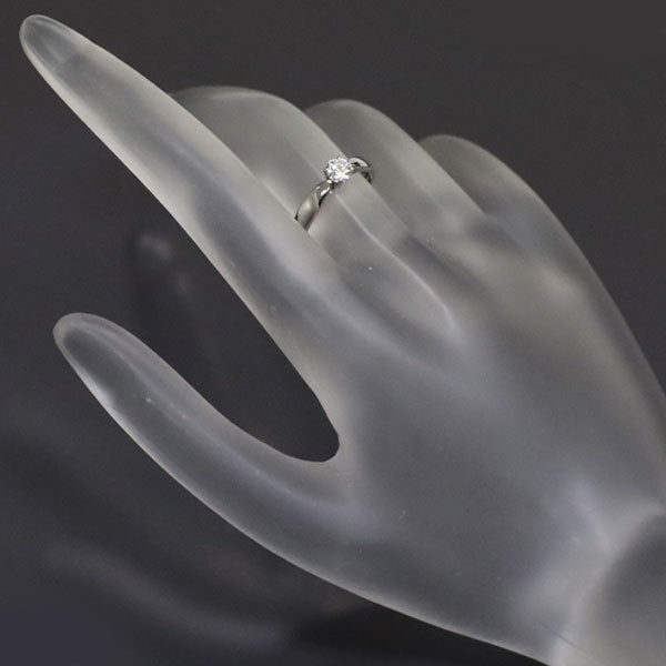 Tiffany Pt950 Diamond Ring 0.26ct I VS1 3EX Harmony 