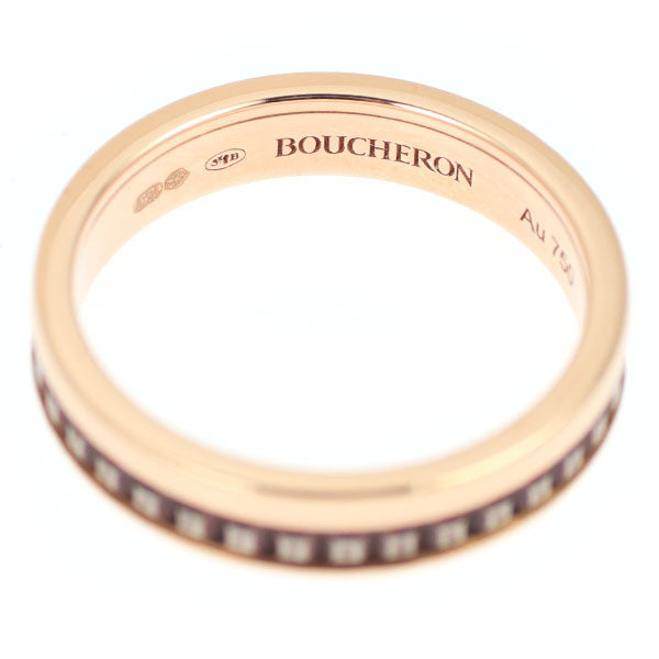 Boucheron Brown PVD/K18PG Ring Quatre Size 50 