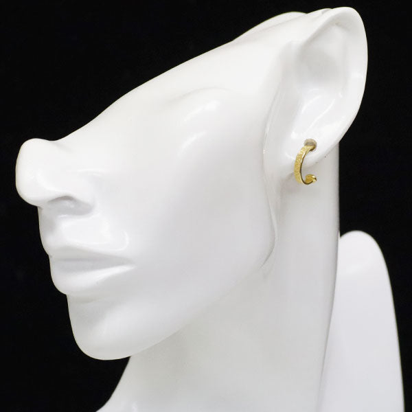 MIKIMOTO K18YG Akoya pearl earrings, diameter approx. 7.2mm, 2-way 