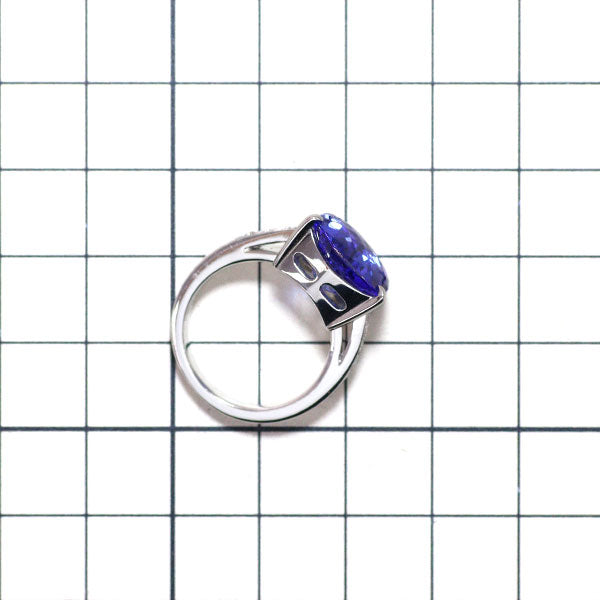 Mizuno Kaoruko Pt900 Tanzanite Diamond Ring 5.61ct D0.11ct 