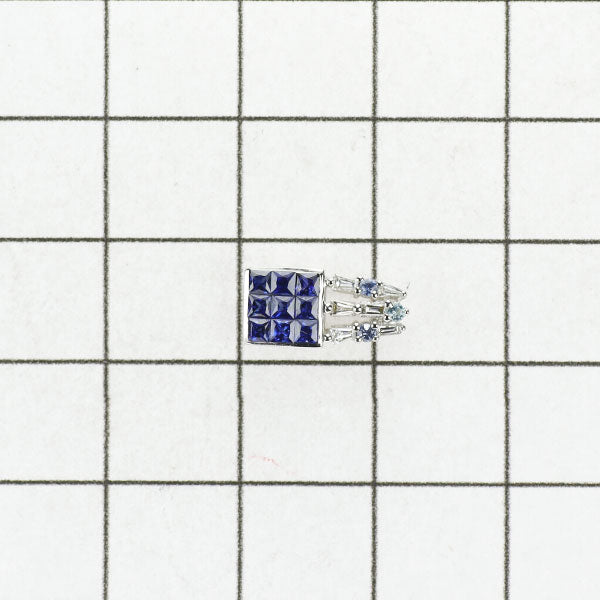 Les Essentiels K18WG Sapphire Tourmaline Diamond Pendant Top 
