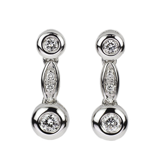 Monnickendam K18WG Diamond Earrings 0.22ct 