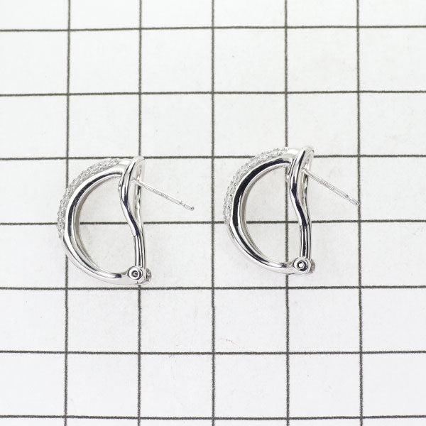 Vendome Aoyama K18WG Diamond Earrings 0.66ct Pavé 
