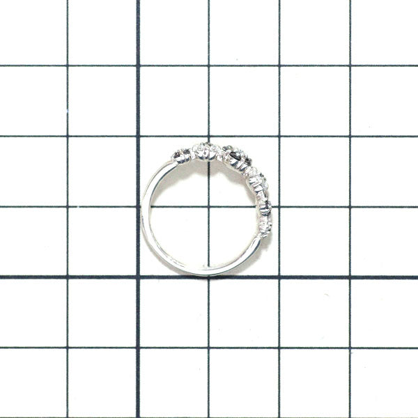 ポンテヴェキオ K18WG ブラック ダイヤモンド リング 0.20ct D0.20ct フラワー