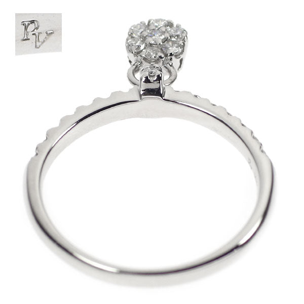 Ponte Vecchio K18WG Diamond Ring 0.30ct Flower 