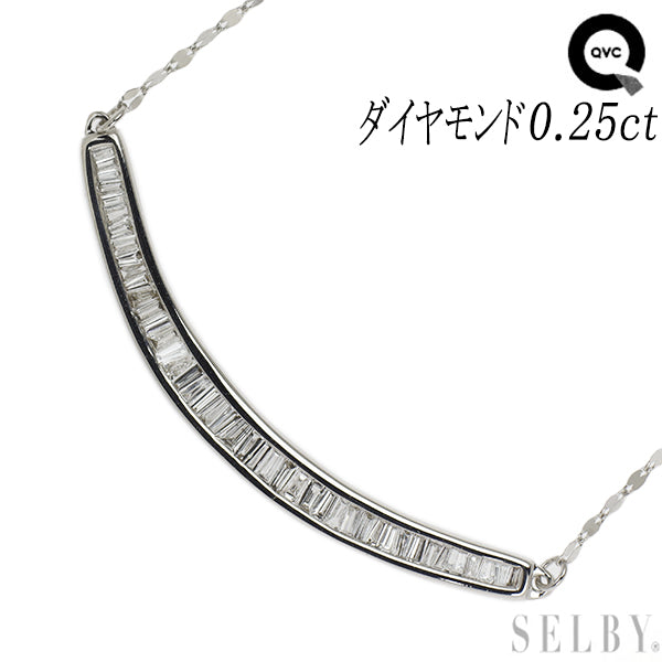 QVC K18WG ダイヤモンド ペンダントネックレス 0.25ct – セルビーオンラインストア