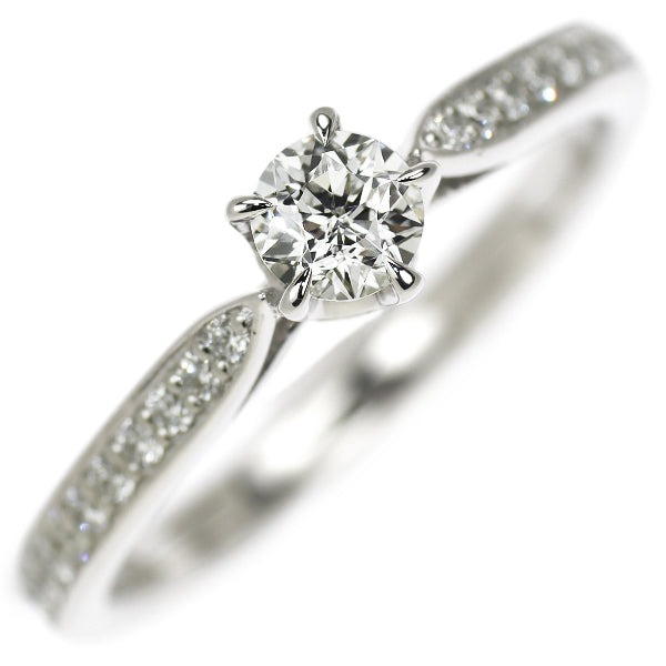 wish upon a star Pt950 diamond ring 0.208ct F VS1 D0.12ct 