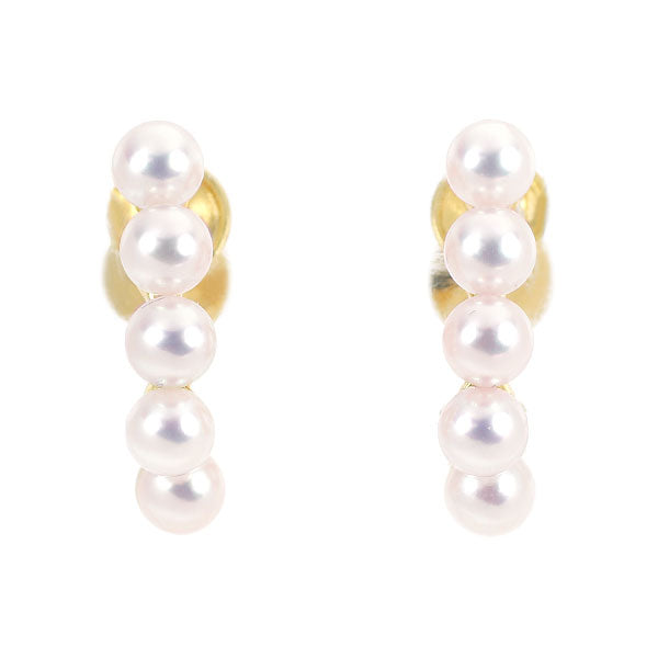 MIKIMOTO K18YG Baby Pearl Earrings, Diameter approx. 3.5mm 