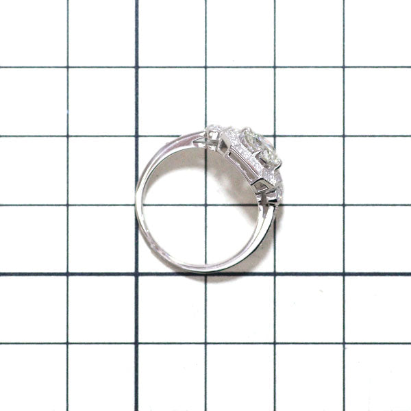 Pt900 ダイヤモンド リング 1.026ct D0.37ct