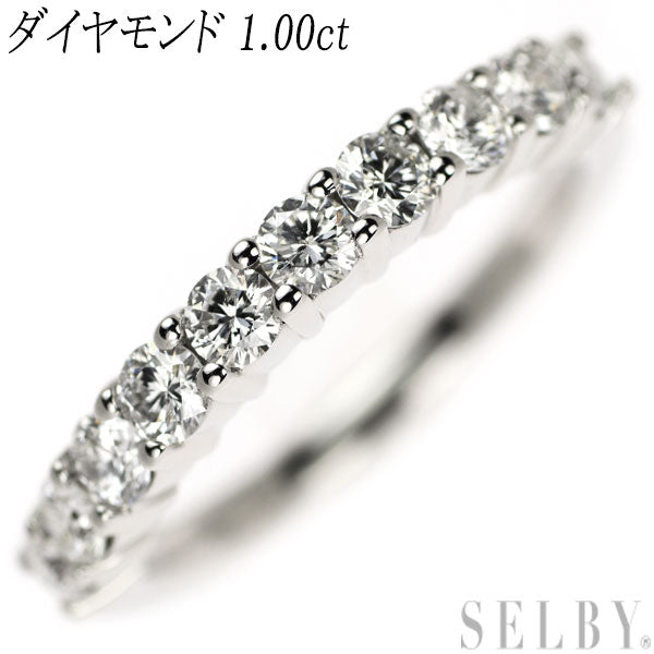 Pt900 ダイヤモンド リング 1.00ct ハーフエタニティ – セルビー 