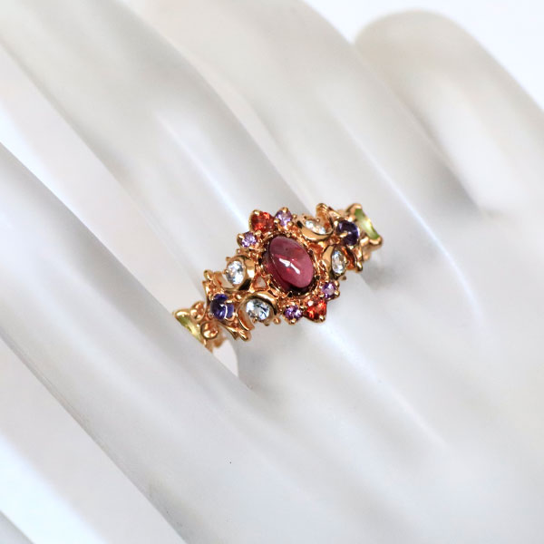 Impresse K10PG Rhodolite Garnet Color Stone Ring 