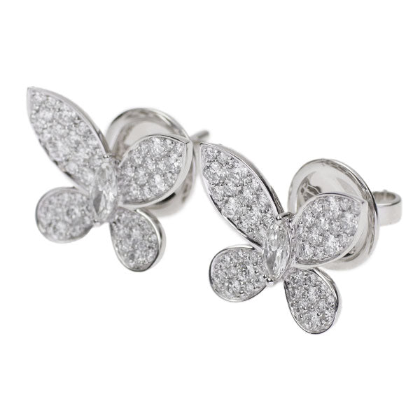 Graff K18WG Diamond Earrings 1.10ct Butterfly Small 《Selby Ginza Store》 [S, Like New, Polished] [Used] 