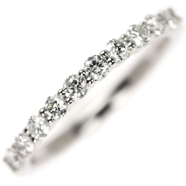 Vendome Aoyama Pt950 Diamond Ring 0.30ct Half Eternity 