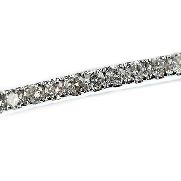 K18WG Diamond Bangle 1.40ct