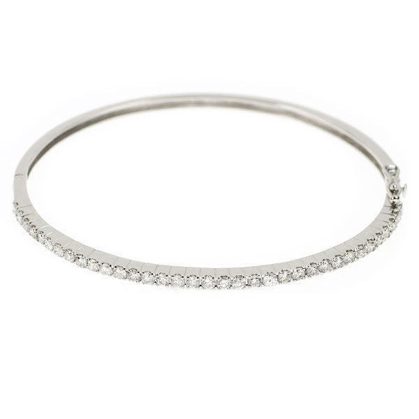 K18WG Diamond Bangle 1.40ct