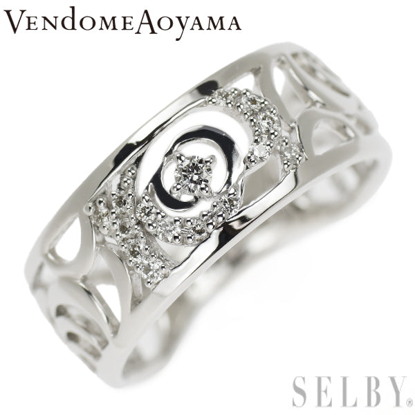 Vendome Aoyama K18WG Diamond Ring 