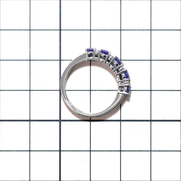 Pt900 タンザナイト ダイヤモンド リング 1.30ct D0.23ct