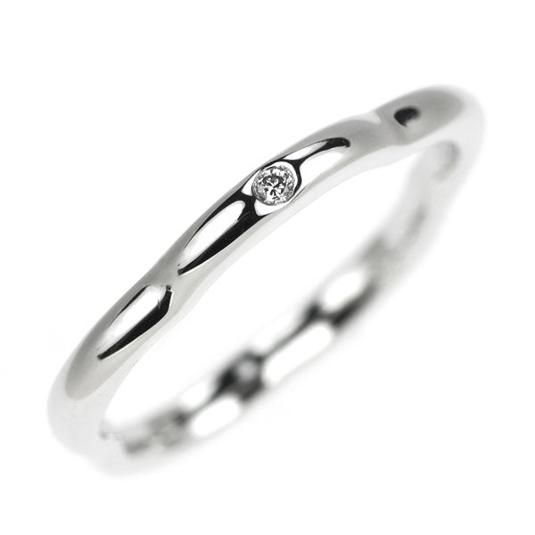 Chanel K18WG Diamond Ring Camellia Size 45 
