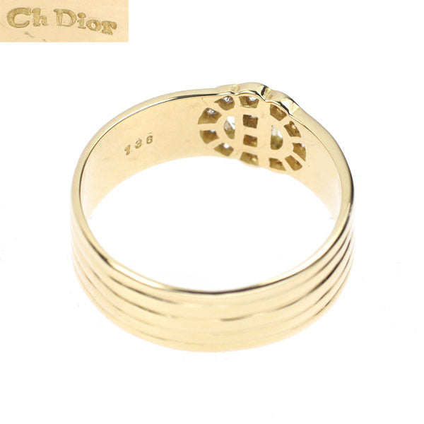 Dior K18YG diamond ring 