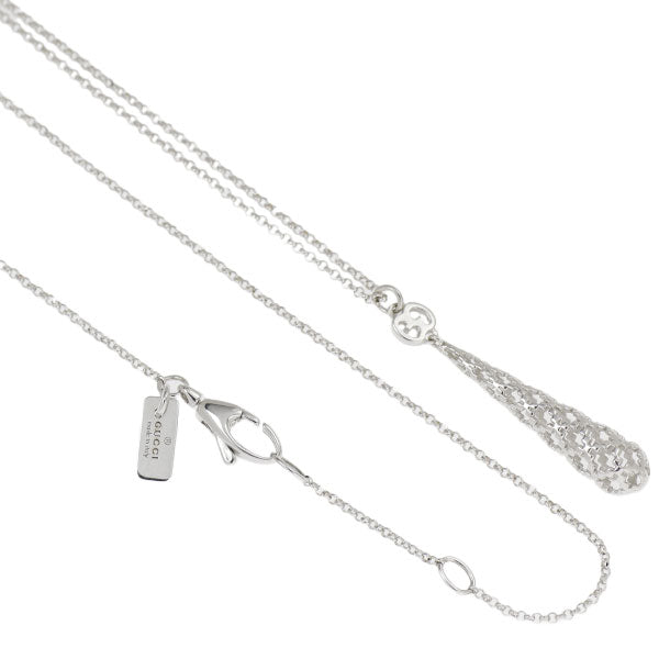 Gucci K18WG pendant necklace Diamantissima 