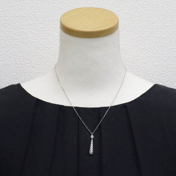 Gucci K18WG pendant necklace Diamantissima 
