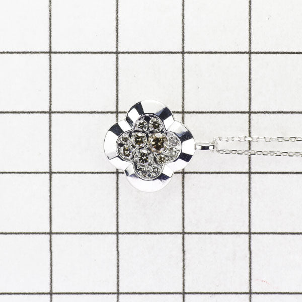 Kashikei K18WG Brown Diamond Pendant Necklace 0.40ct Unforgettable 