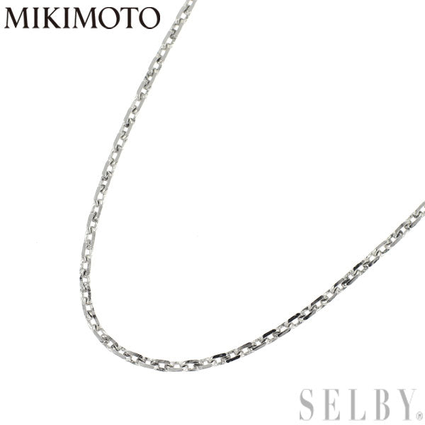 MIKIMOTO Pt950 Chain Necklace Azuki 50cm 