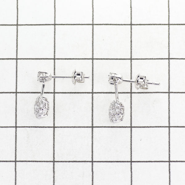 Ponte Vecchio K18WG Diamond Earrings 0.50ct Flower 