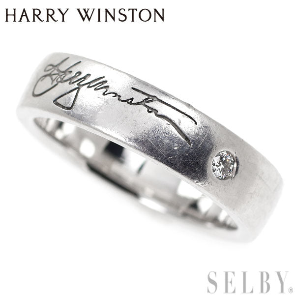 Harry Winston K18WG Diamond Ring 