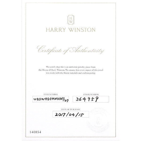 Harry Winston K18WG Diamond Ring 