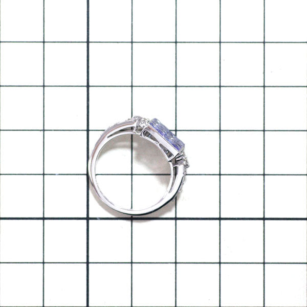 GSTV K18WG Tanzanite Diamond Ring 0.28ct Mystery Setting 