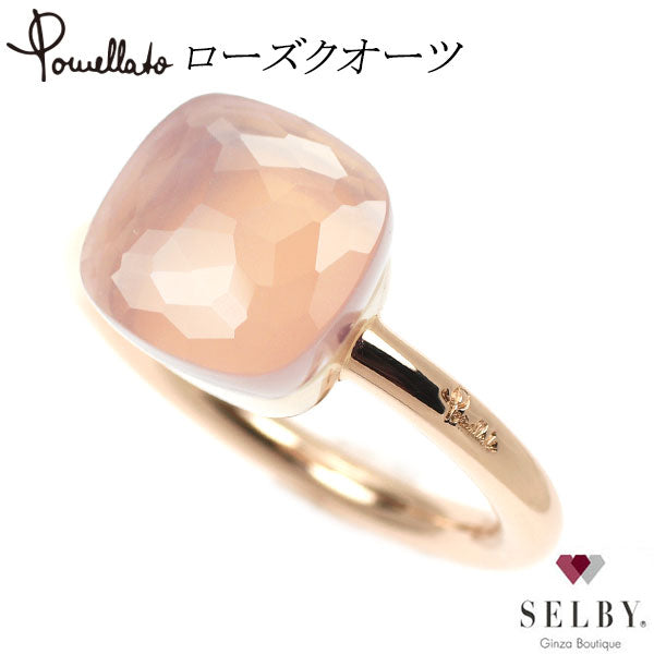 Pomellato K18WG/PG Rose Quartz Ring Nude #13.0《Selby Ginza Store》[S, polished to like new][Used] 