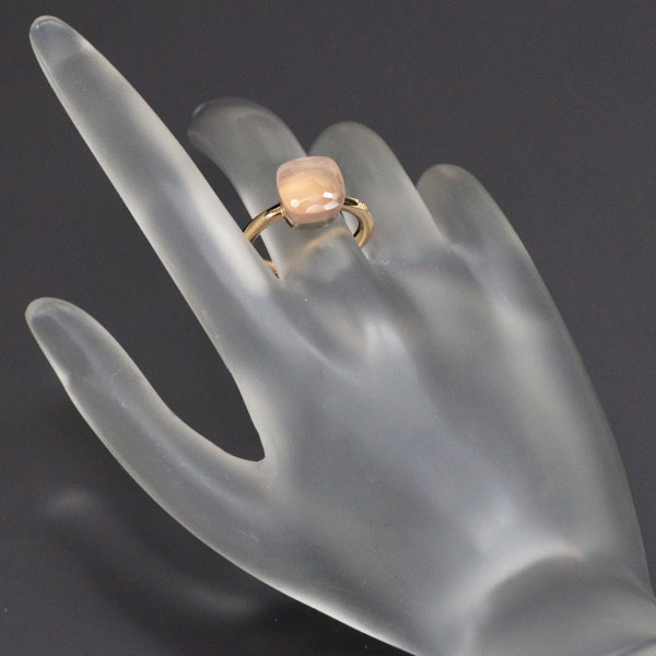 Pomellato K18WG/PG Rose Quartz Ring Nude #13.0《Selby Ginza Store》[S, polished to like new][Used] 