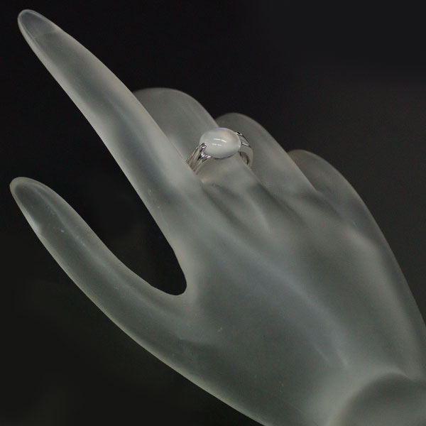 K18WG Moonstone Ring 