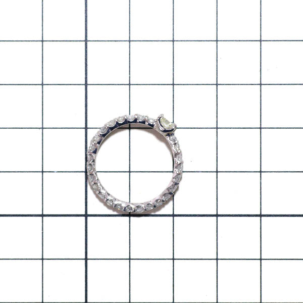 Pt900 Emerald Cut Diamond Ring 0.508ct D1.53ct Full Eternity 