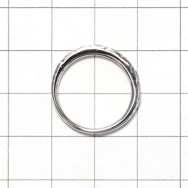 Rare Pt900 Demantoid Garnet Diamond Ring 0.30ct D0.34ct Eternity 