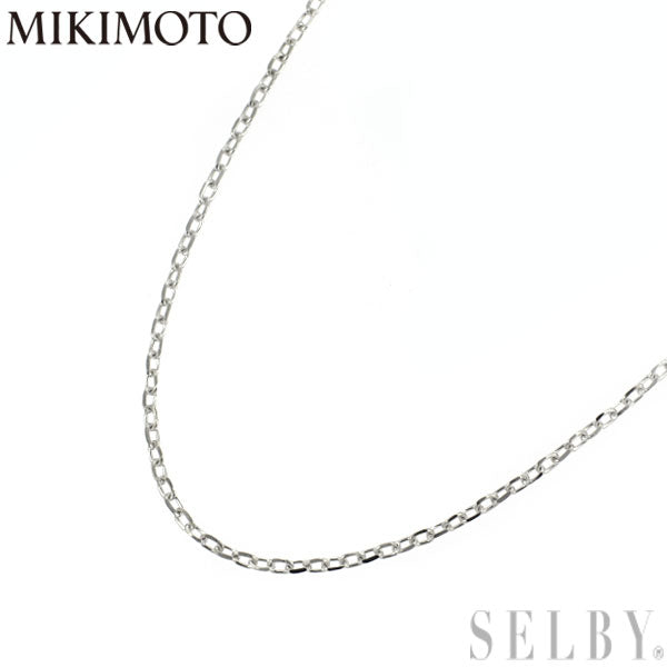 MIKIMOTO K18WG Chain Necklace Azuki 