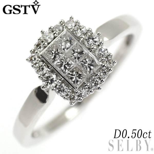 GSTV K18WG Diamond Ring 0.50ct Mystery Setting – セルビーオンラインストア