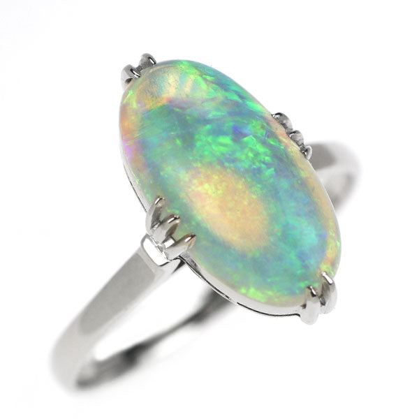 Pt700 Opal Ring Senbonkushi Vintage Product 