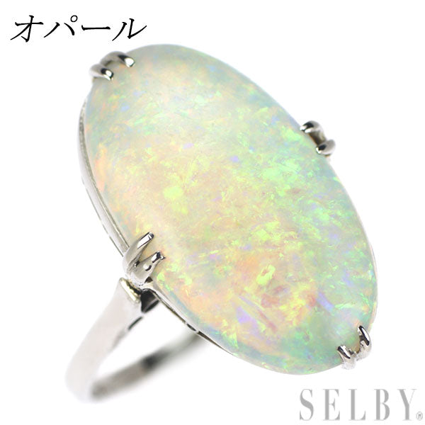 Pt800 Opal Ring Senbonkushi Vintage Product 